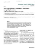 Báo cáo y học: Godoy & Godoy technique in the treatment of lymphedema for under-privileged populations.