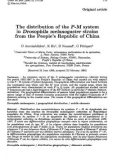 Báo cáo sinh học: The distribution of the P-M system in Drosophila melanogaster strains from the People’s Republic of China D Anxolabéhère