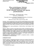 Báo cáo sinh học: The evolutionary history of Drosophila buzzatii. XVII. Double mating and sperm