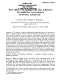 Báo cáo khoa hoc: The effect of linkage on the additive 1 by additive covariance between relatives