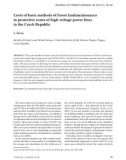 Báo cáo lâm nghiệp: Costs of basic methods of forest landmaintenance in protective zones of high-voltage power lines in the Czech Republic