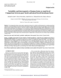 Báo cáo lâm nghiệp: Variability and heterogeneity of humus forms at stand level: Comparison between pure beech and mixed beech-hornbeam forest