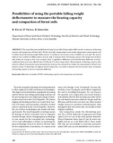 Báo cáo lâm nghiệp: Possibilities of using the portable falling weight deflectometer to measure the bearing capacity and compaction of forest soils