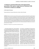 Báo cáo lâm nghiệp: A change in structural diversity and regeneration processes of the spruce virgin forest in Nefcerka NNR (TANAP) in relation to altitude