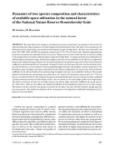 Báo cáo lâm nghiệp: Dynamics of tree species composition and characteristics of available space utilization in the natural forest of the National Nature Reserve Hrončokovský Grúň