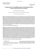 Báo cáo lâm nghiệp: A comparison of two modelling studies of environmental effects on forest carbon stocks across Europe