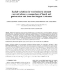 Báo cáo khoa học: Radial variations in wood mineral element concentrations: a comparison of beech and pedunculate oak from the Belgian Ardennes