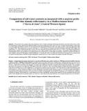 Báo cáo lâm nghiệp: Comparison of soil water-contents as measured with a neutron probe and time domain reflectometry in a 