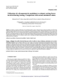 Báo cáo lâm nghiệp: Utilization of a dynamometric pendulum to estimate cutting forces involved during routing. Comparison with actual calculated values