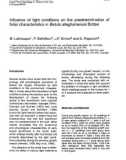 Báo cáo lâm nghiệp: Influence of light conditions on the predetermination of foliar characteristics in Betula alleghaniensis Britton