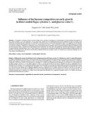 Báo cáo lâm nghiệp: Influence of herbaceous competitors on early growth in direct seeded Fagus sylvatica L. and Quercus robur L