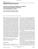 Báo cáo khoa học nông nghiệp Estimation of Nitrogen and Phosphorus in Effluent from the Striped Catfish Farming Sector in the Mekong Delta, Vietnam 