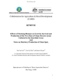 Báo cáo khoa học nông nghiệp Effects of Stocking Biomass on Growth, Survival and Production of the Two Sizes of Clam Meretrix lyrata Cultured in the Intertidal Areas And Notes on Hatchery Production of Clam Spat 