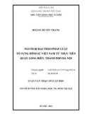 Luận văn Thạc sĩ Luật học: Người bị hại theo pháp luật Tố tụng hình sự Việt Nam từ thực tiễn quận Long Biên, Thành phố Hà Nội