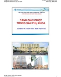 Bài giảng Cảnh giác dược trong Sản phụ Khoa - DS. Đặng Thị Thuận Thảo