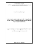 Luận văn Thạc sĩ Quản lý kinh tế: Phát triển nguồn nhân lực đáp ứng yêu cầu công nghiệp hóa, hiện đại hóa ở thành phố Việt Trì, tỉnh Phú Thọ