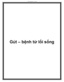 Gút – bệnh từ lối sống