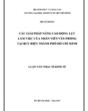 Luận văn Thạc sĩ Kinh tế: Các giải pháp nâng cao động lực làm việc của nhân viên văn phòng tại Bưu điện thành phố Hồ Chí Minh