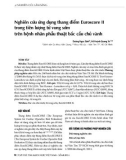 Nghiên cứu ứng dụng thang điểm Euroscore II trong tiên lượng tử vong sớm ở bệnh nhân phẫu thuật bắc cầu chủ vành