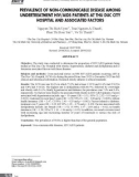 Tỉ lệ bệnh không lây và các yếu tố liên quan trên người bệnh HIV/AIDS đang điều trị tại Bệnh viện thành phố Thủ Đức