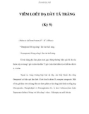 VIÊM LOÉT DẠ DÀY TÁ TRÀNG (Kỳ 5)