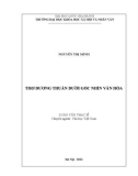 Luận văn Thạc sĩ Văn học Việt Nam: Thơ Dương Thuấn dưới góc nhìn văn hóa