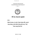 Đề tài: Định hướng và một số giải pháp đẩy mạnh hoạt động xuất khẩu hàng dệt may Việt Nam sang Hoa Kỳ