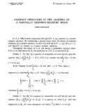 Báo cáo toán học: Compact operators in the algebra of a partially ordered measure space 