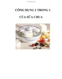 CÔNG DỤNG 2 TRONG 1 CỦA SỮA CHUA