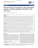 Báo cáo sinh học: Reconstructing CNV genotypes using segregation analysis: combining pedigree information with CNV assay