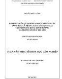 Luận văn Thạc sĩ Khoa học lâm nghiệp: Đánh giá kết quả khảo nghiệm vô tính các dòng Keo lá tràm (Acacia auriculiformis A.Cunn. ex Benth) tại trạm Bầu Bàng, huyện Bến Cát, tỉnh Bình Dương và trạm Cẩm Quỳ, huyện Ba Vì, Thành phố Hà Nội