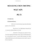 BÀI GIẢNG CHẤN THƯƠNG NGỰC KÍN (Kỳ 2)