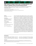 Báo cáo khoa học: High negative charge-to-size ratio in polyphosphates and heparin regulates factor VII-activating protease