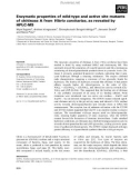 Báo cáo khoa học: Enzymatic properties of wild-type and active site mutants of chitinase A from Vibrio carchariae, as revealed by HPLC-MS