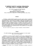 báo cáo khoa học: A statistical model for genotype determination at a major locus in a progeny test design