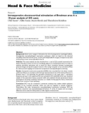 báo cáo khoa học: Intraoperative electrocortical stimulation of Brodman area 4: a 10-year analysis of 255 cases