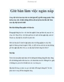 Giữ bàn làm việc ngăn nắp