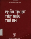 Kỹ thuật Phẫu thuật tiết niệu trẻ em: Phần 1