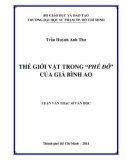 Luận văn Thạc sĩ Văn học: Thế giới vật trong “Phế đô” của giả Bình Ao