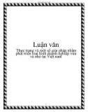 Luận văn: Thực trạng và một số giải pháp nhằm phát triển loại hình doanh nghiệp vừa và nhỏ tại Việt nam