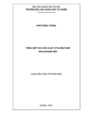 Luận văn Thạc sĩ Khoa học: Tổng hợp các dẫn xuất cyclobutane nucleoside mới