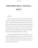 VIÊM NHIỄM MIỆNG - HÀM MẶT – PHẦN 1