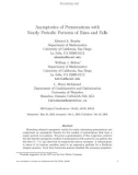 Báo cáo toán học: Asymptotics of Permutations with Nearly Periodic Patterns of Rises and Falls