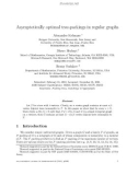 Báo cáo toán học: Asymptotically optimal tree-packings in regular graphs