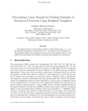 Báo cáo toán học: Determining Lower Bounds for Packing Densities of Non-layered Patterns Using Weighted Templates