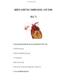 BIẾN CHỨNG NHỒI MÁU CƠ TIM (Kỳ 7)