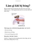 Làm gì khi bị bỏng?