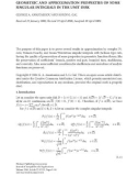 Báo cáo hóa học: GEOMETRIC AND APPROXIMATION PROPERTIES OF SOME SINGULAR INTEGRALS IN THE UNIT DISK