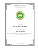 Giáo trình Quản lý điều dưỡng (Ngành: Điều dưỡng - Cao đẳng) - Trường Cao đẳng Y tế Sơn La