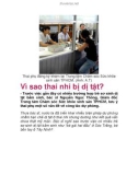 Vì sao thai nhi bị dị tật?